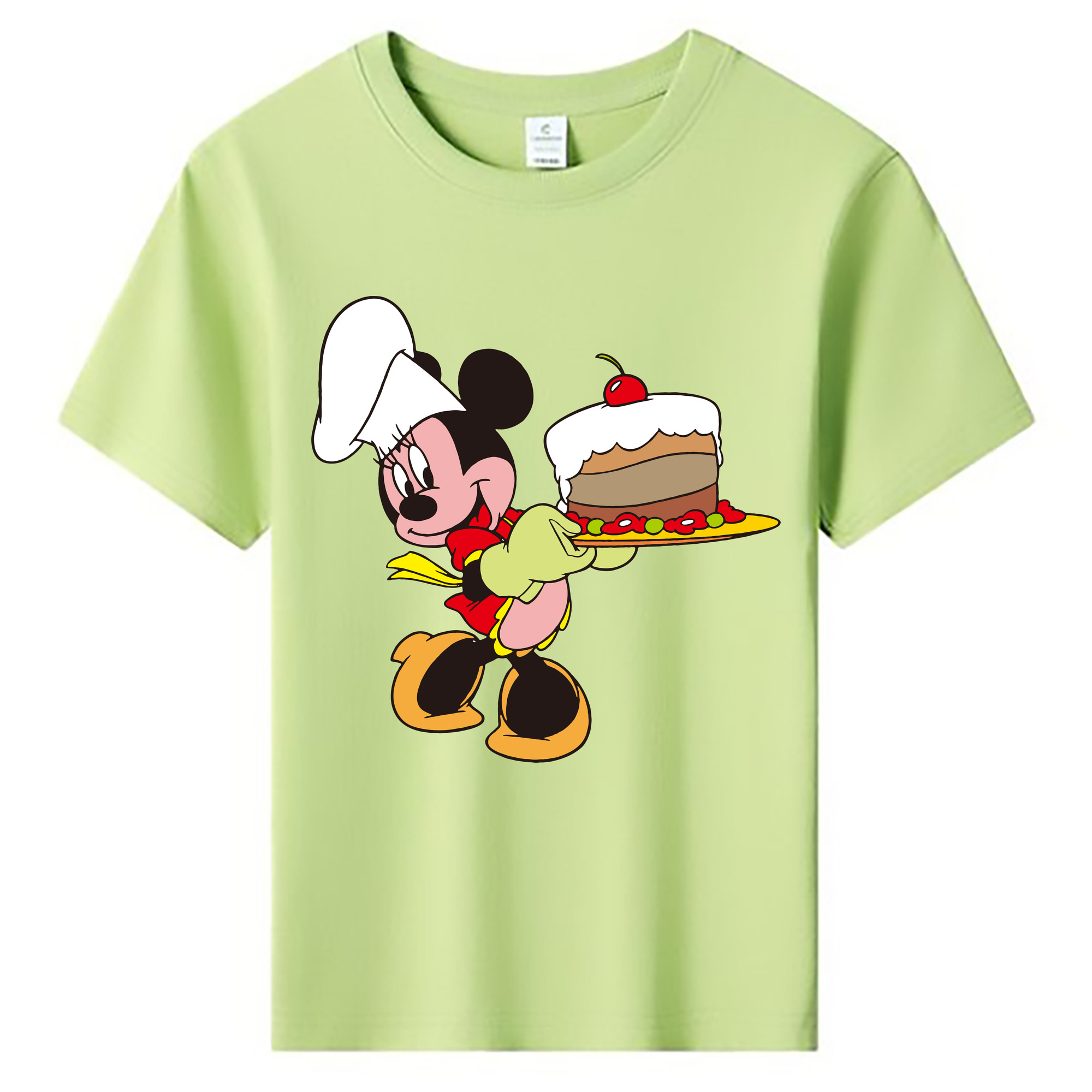 ミッキーマウス Mickey Mouse 綿100％キッズTシャツ（フロントプリント）